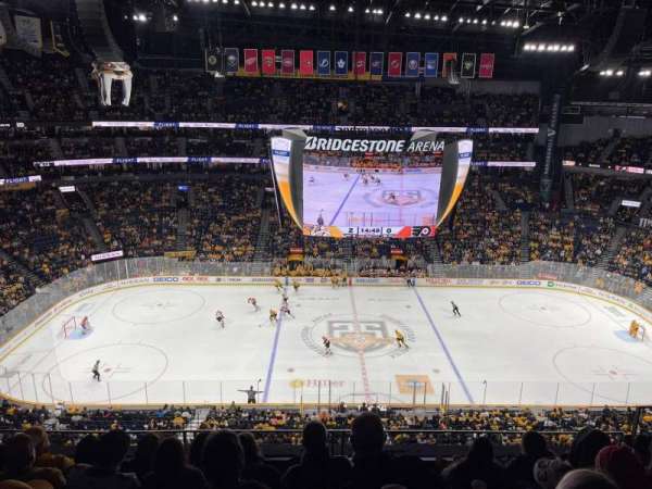 Bridgestone Arena, section: 309, row: F, seat: 4