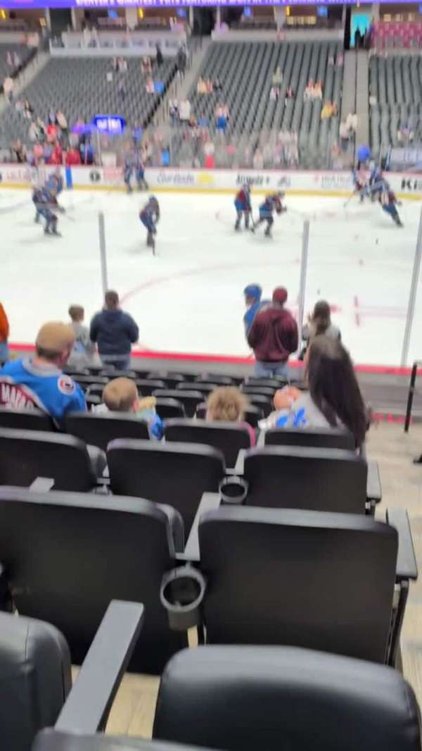 Ball Arena, section: 122, row: 10, seat: 1