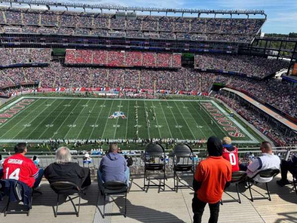 Gillette Stadium, section: 331, row: 8, seat: 13