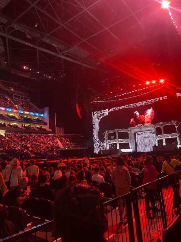 The O2, London, section: 111, row: B, seat: 327