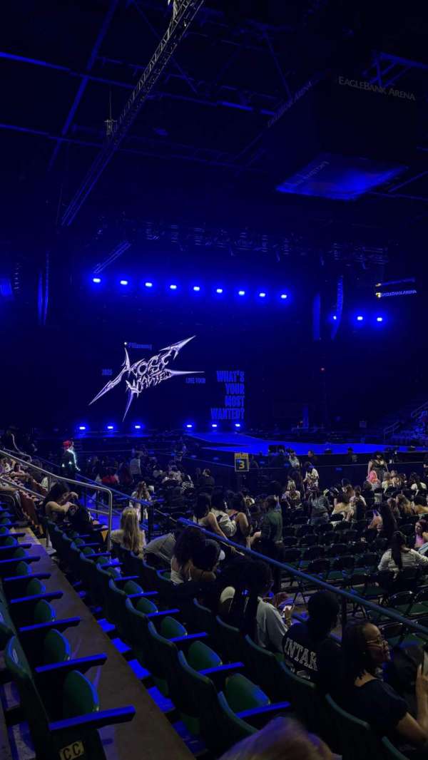 EagleBank Arena, section: 113, row: DD, seat: 1