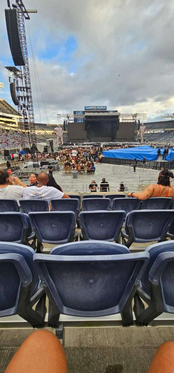 Camping World Stadium, section: 148, row: K, seat: 8
