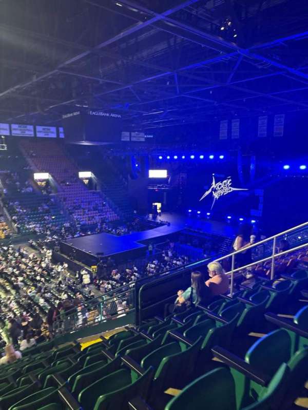 EagleBank Arena, section: 103, row: R, seat: 10