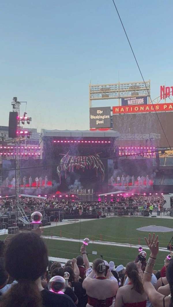 Nationals Park, section: 114, row: p, seat: 3