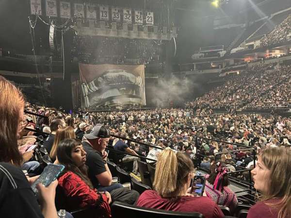 Target Center, section: 106, row: F, seat: 7