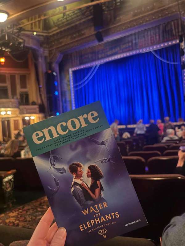 Hippodrome Theatre, section: Right Orchestra, row: R, seat: 6