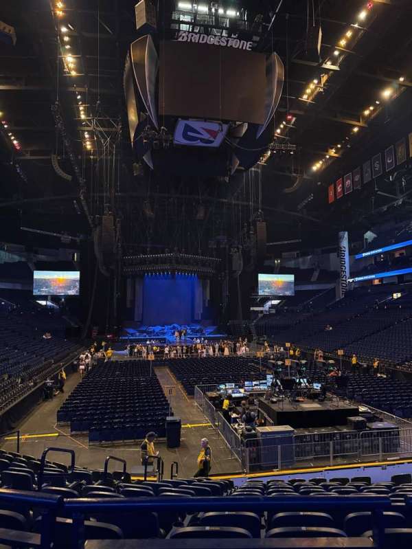 Bridgestone Arena, section: 120, row: B, seat: 15