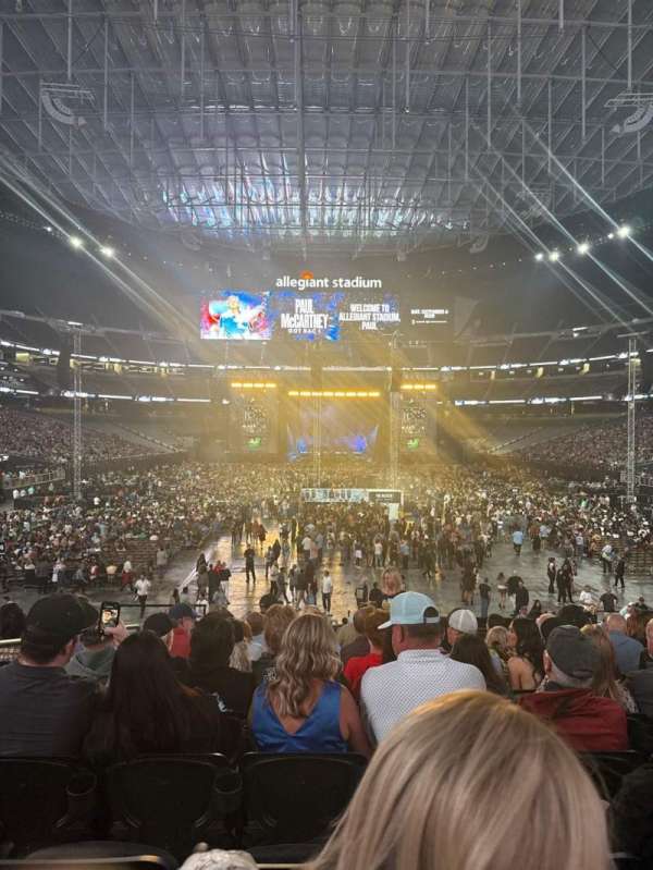Allegiant Stadium, section: 101, row: 18, seat: 22