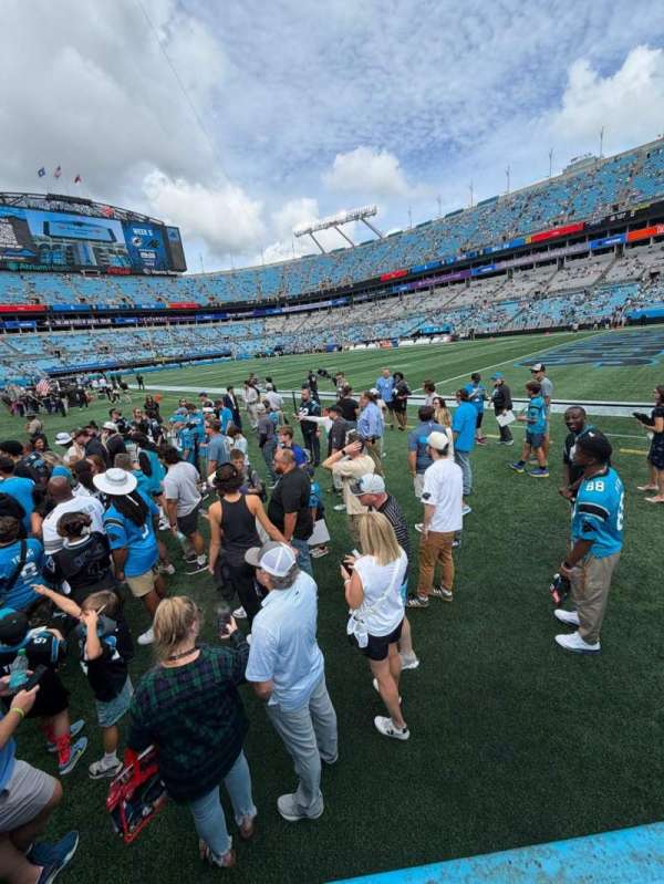Bank of America Stadium, section: 126, row: 1, seat: 5
