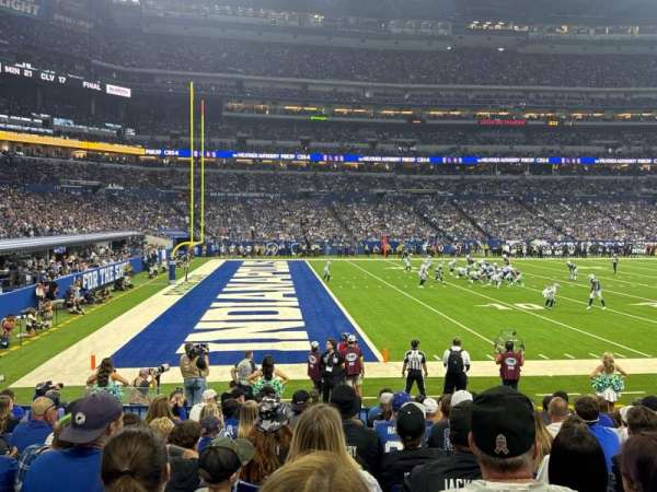Lucas Oil Stadium, section: 117, row: 11, seat: 20