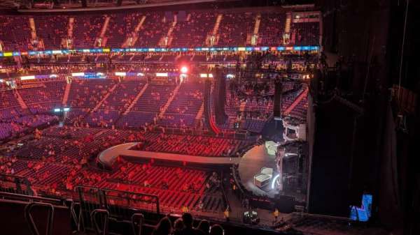 The O2, London, section: 422, row: H, seat: 381