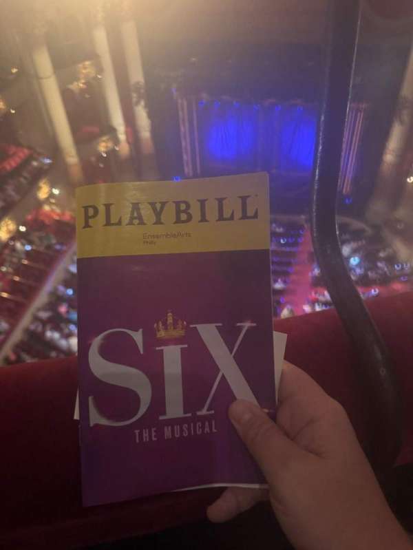 Academy of Music, section: Amphitheater A, row: 1, seat: 10