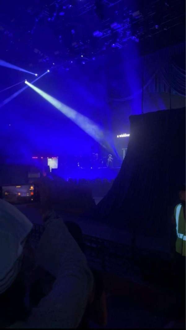 Shoreline Amphitheatre, row: C, seat: 4