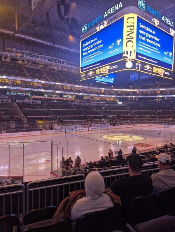 PPG Paints Arena, section: 115, row: Q, seat: 9