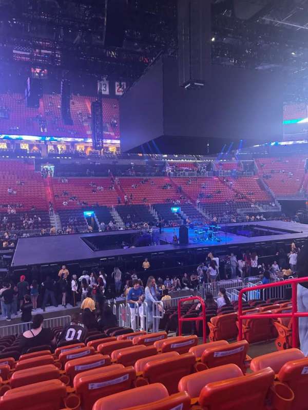 Kaseya Center, section: 108, row: 17, seat: 3