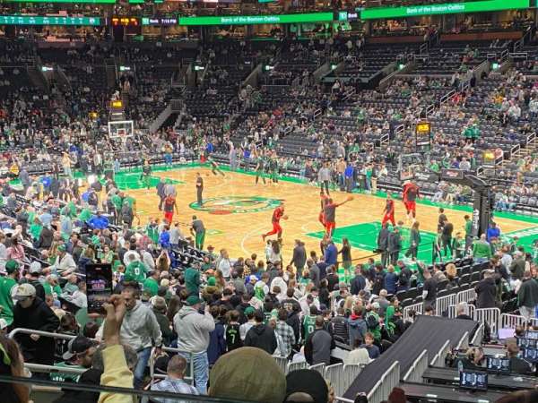 TD Garden, section: 19, row: 22, seat: 29