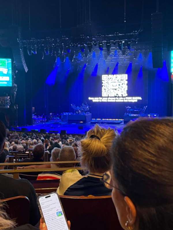 The Venetian Theatre, section: 7, row: Kk, seat: 11