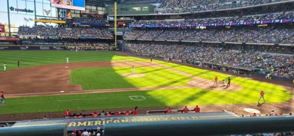 American Family Field, section: 224, row: 1, seat: 16
