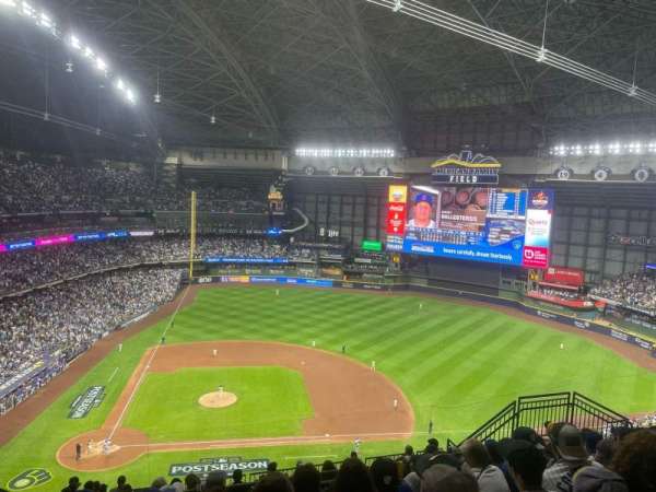 American Family Field, section: 416, row: 15, seat: 7