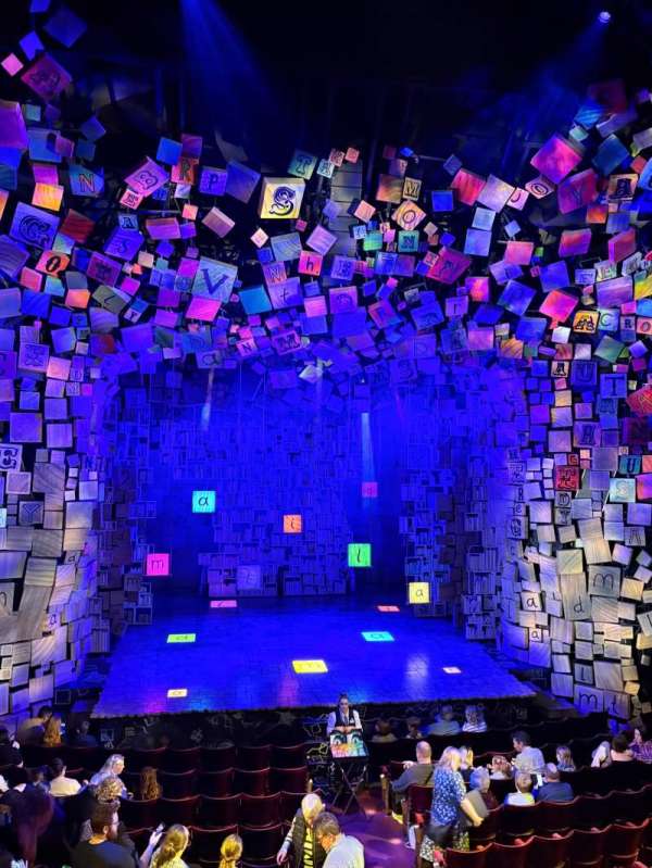 Cambridge Theatre, section: Dress Circle, row: A, seat: 22