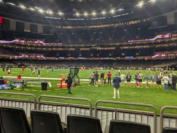 Caesars Superdome, section: 112, row: 3, seat: 13