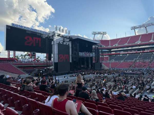 Raymond James Stadium, section: 134, row: U, seat: 24