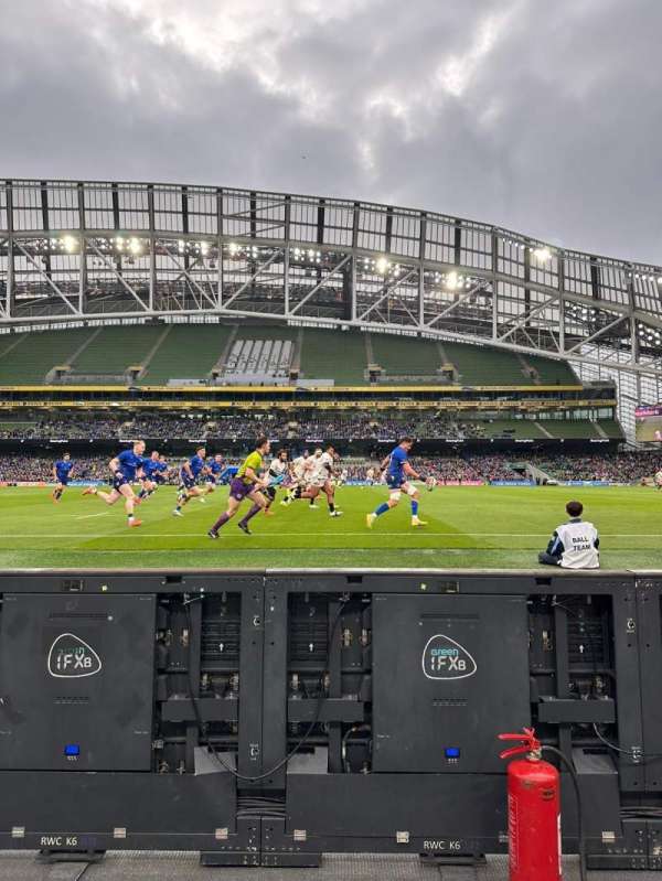 Aviva Stadium, section: 103, row: A, seat: 27