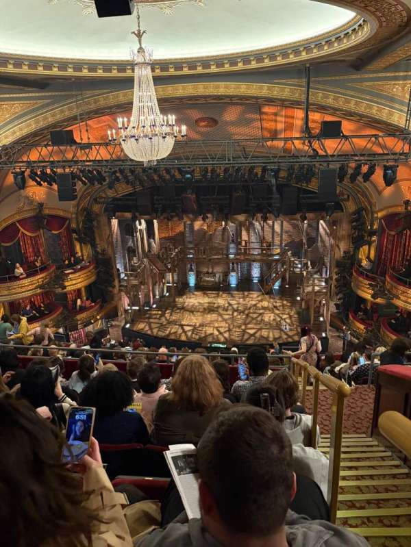 Richard Rodgers Theatre, section: Rear Mezzanine C, row: M, seat: 101