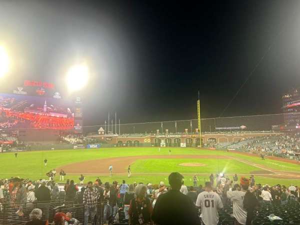 Oracle Park, section: 122, row: 28, seat: 14