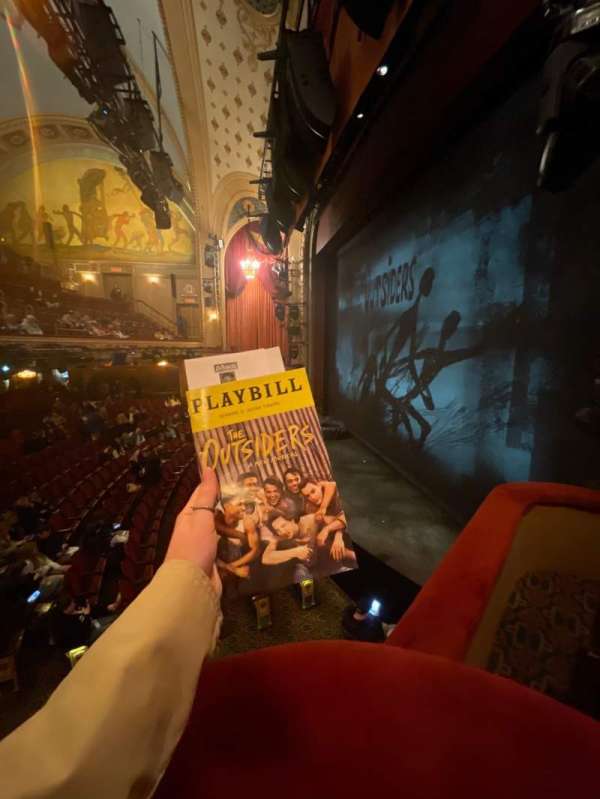 Bernard B. Jacobs Theatre, section: Right Boxes, row: C, seat: 1