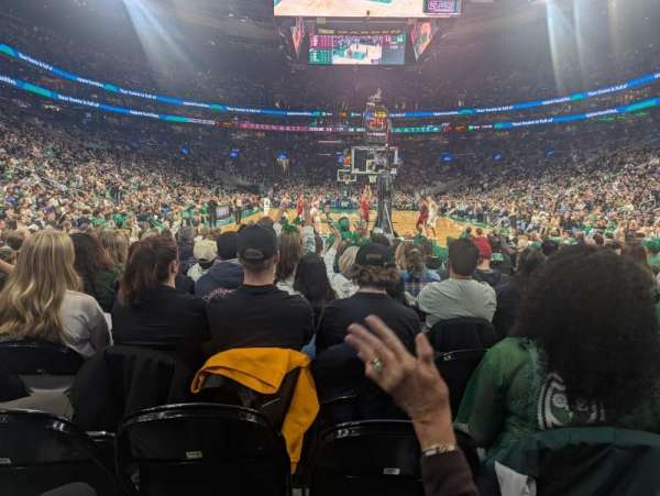 TD Garden, section: 18, row: 2, seat: 4