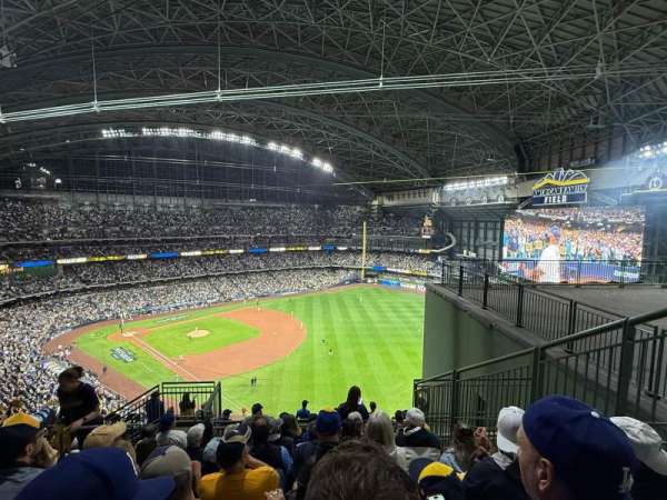 American Family Field, section: 407, row: 15, seat: 5
