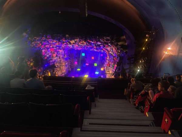Cambridge Theatre, section: Upper Circle, row: M, seat: 7