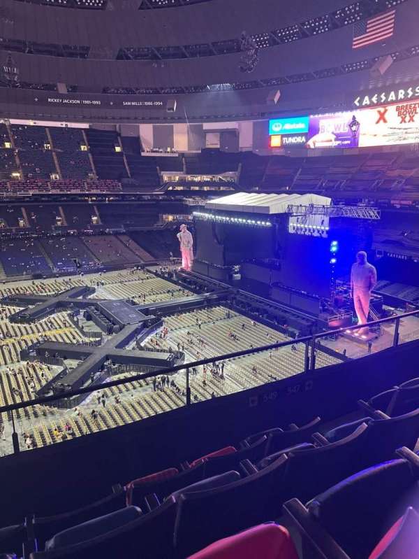 Caesars Superdome, section: 549, row: 4, seat: 5