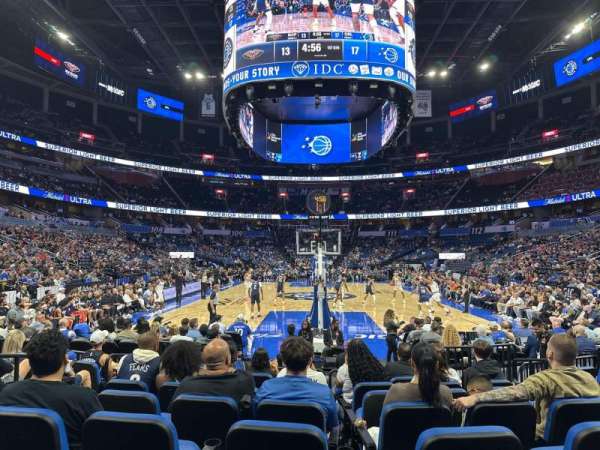 Kia Center, section: 101, row: 4, seat: 7