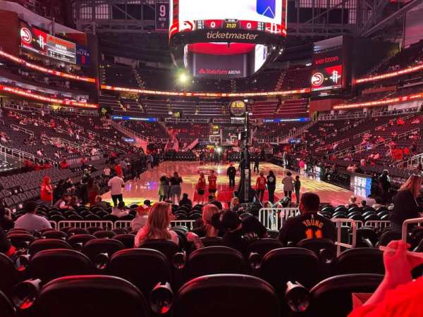 State Farm Arena, section: 103L, row: J, seat: 4