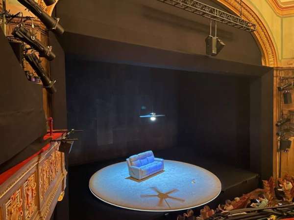 Booth Theatre, section: Mezzanine L, row: A, seat: 13