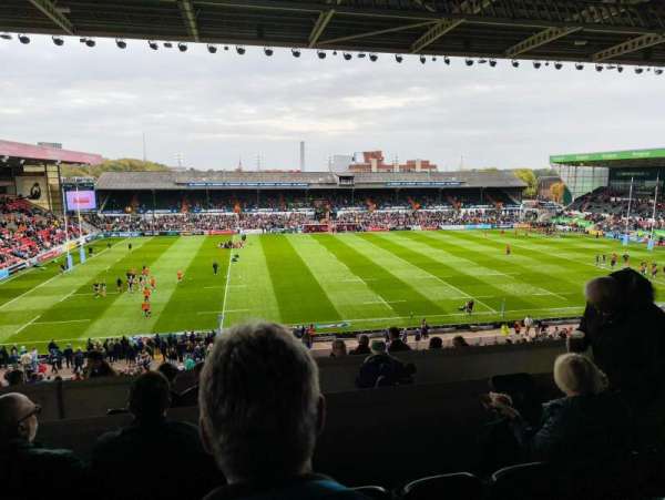 Welford Road Stadium, section: EU, row: D, seat: 143