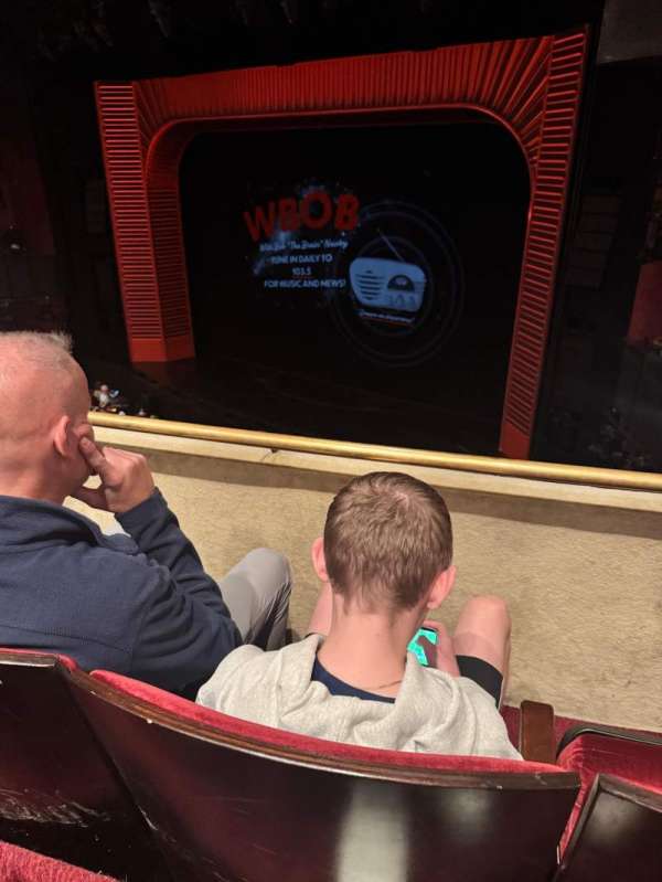 Marquis Theatre, section: Mezzanine R, row: B, seat: 18
