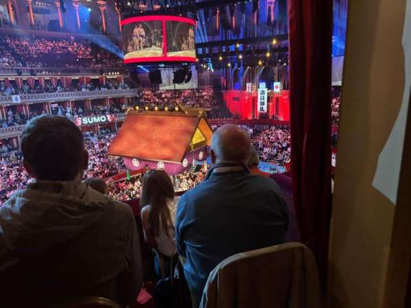 Royal Albert Hall, section: Second Tier 58, row: 3, seat: 5