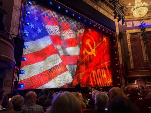 Imperial Theatre, section: Orchestra L, row: G, seat: 13