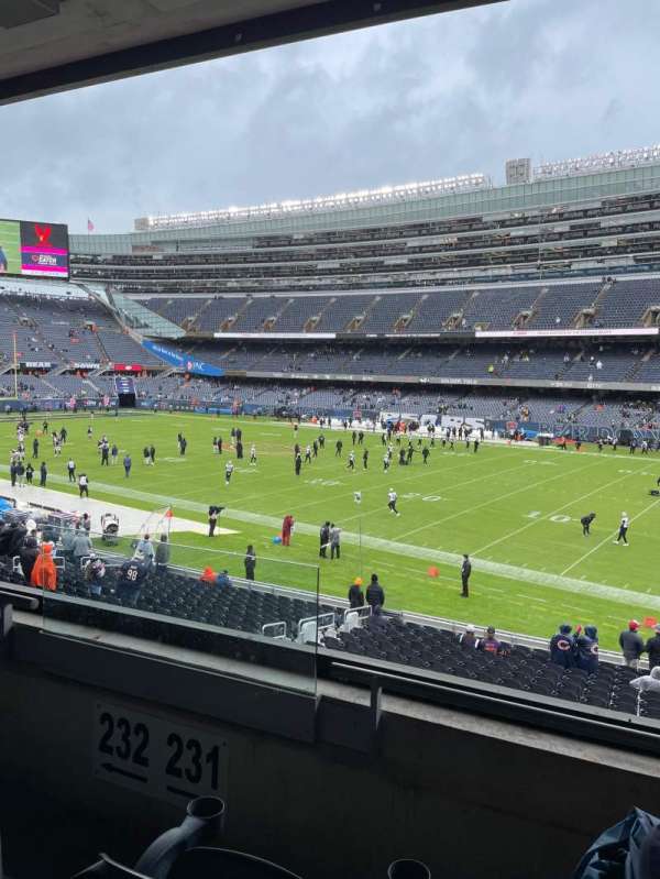 Soldier Field, section: 231, row: 3, seat: 1