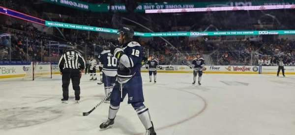 DCU Center, section: 110, row: Cc, seat: 6
