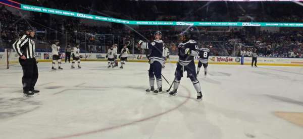 DCU Center, section: 110, row: Cc, seat: 6