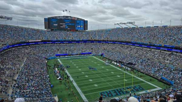 Bank of America Stadium, section: 532, row: 20, seat: 8