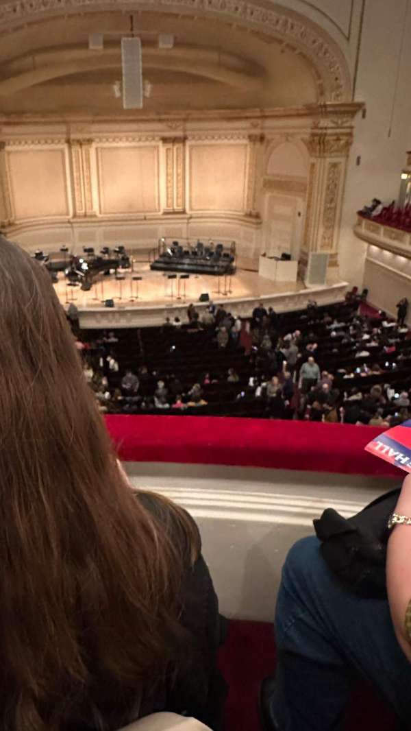 Carnegie Hall, section: Box 34, row: 2, seat: 5