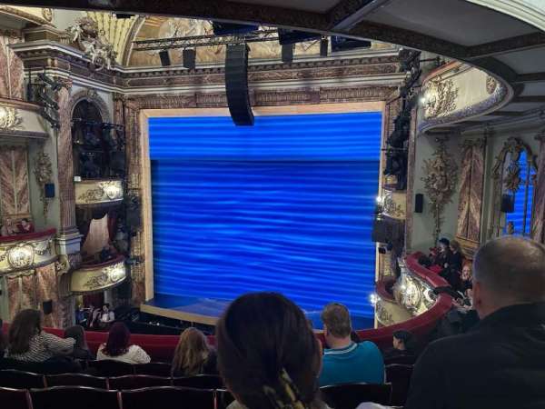 Novello Theatre, section: Dress Circle, row: F, seat: 2