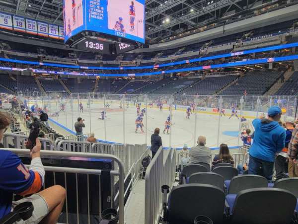UBS Arena, section: 101, row: 9, seat: 8