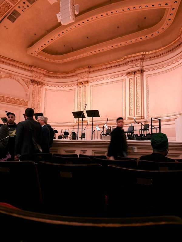 Carnegie Hall, section: Parquet R, row: E, seat: 12