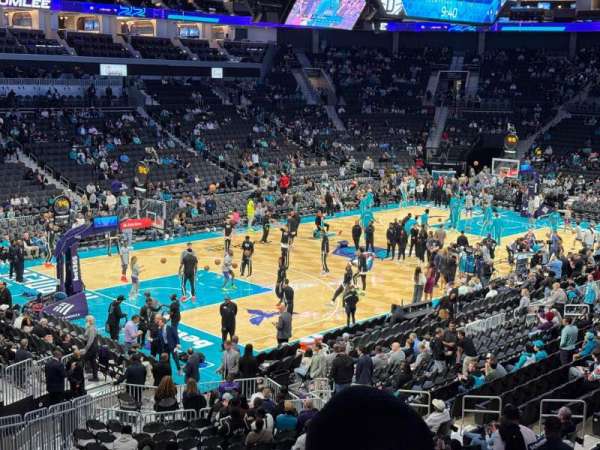 Spectrum Center, section: 107, row: V, seat: 22